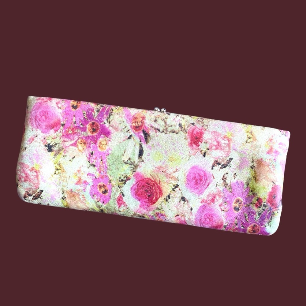 Hobo Vida Floral Leather Clutch Wallet